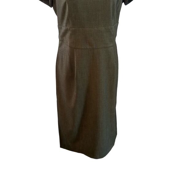 Adrienne Vittadini Gray round Collared Dress - Picture 3 of 6